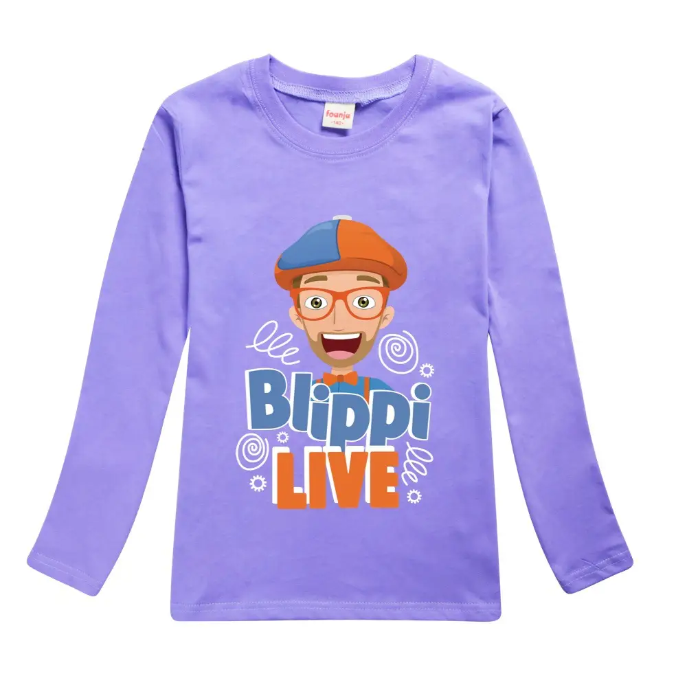 Cotton Children's Top Long Sleeve T-shirt