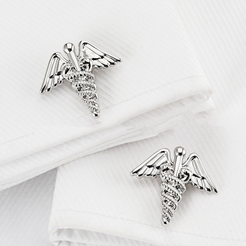Mercury's Scepter Scepter Men's French Cufflinks