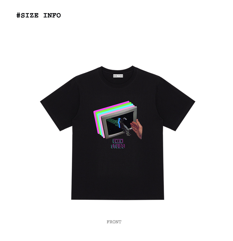 Retro Printed Half-sleeved T-shirt Hip-hop Tide Brand