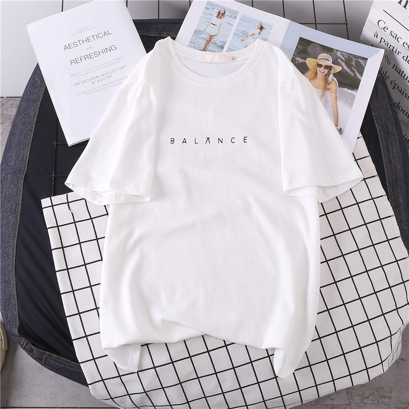 Summer Loose And Simple Plus Size All-Match T-Shirt