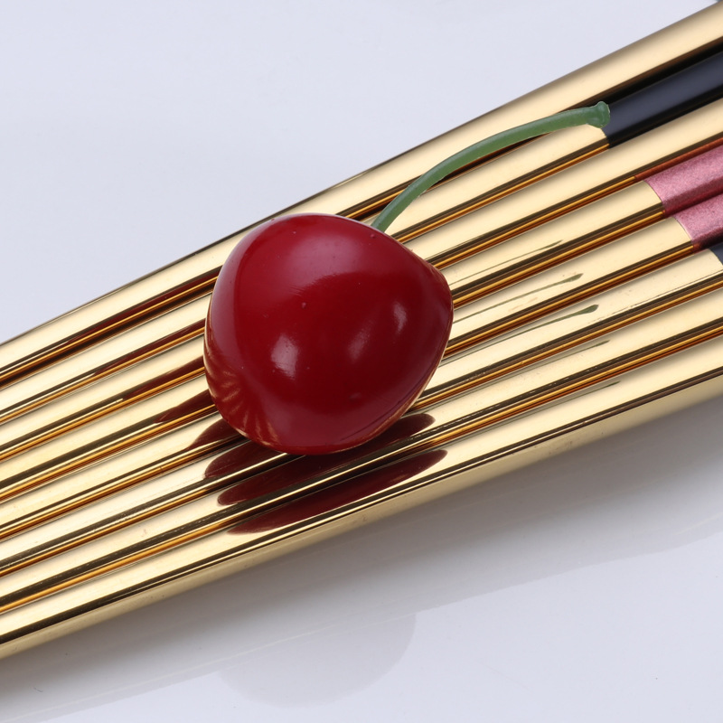 Simple Home Stainless Steel Thickened Square Chopsticks