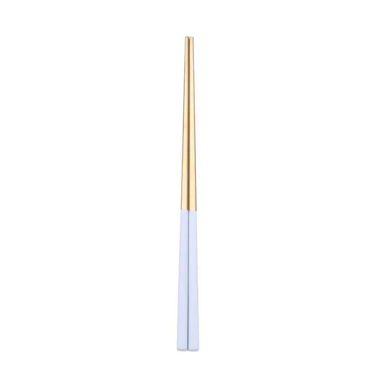Simple Home Stainless Steel Thickened Square Chopsticks