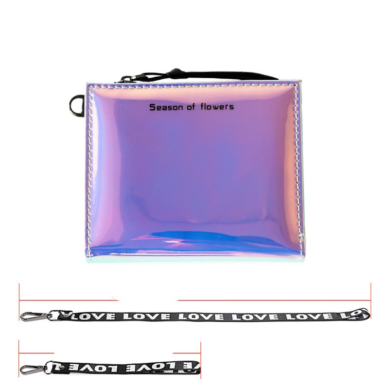 Xiangyin Leather Laser Wallet Women's Short