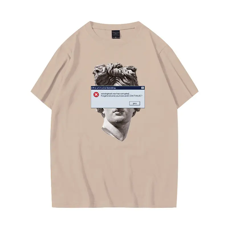 Trendy brand Michelangelo David Statue T-shirt