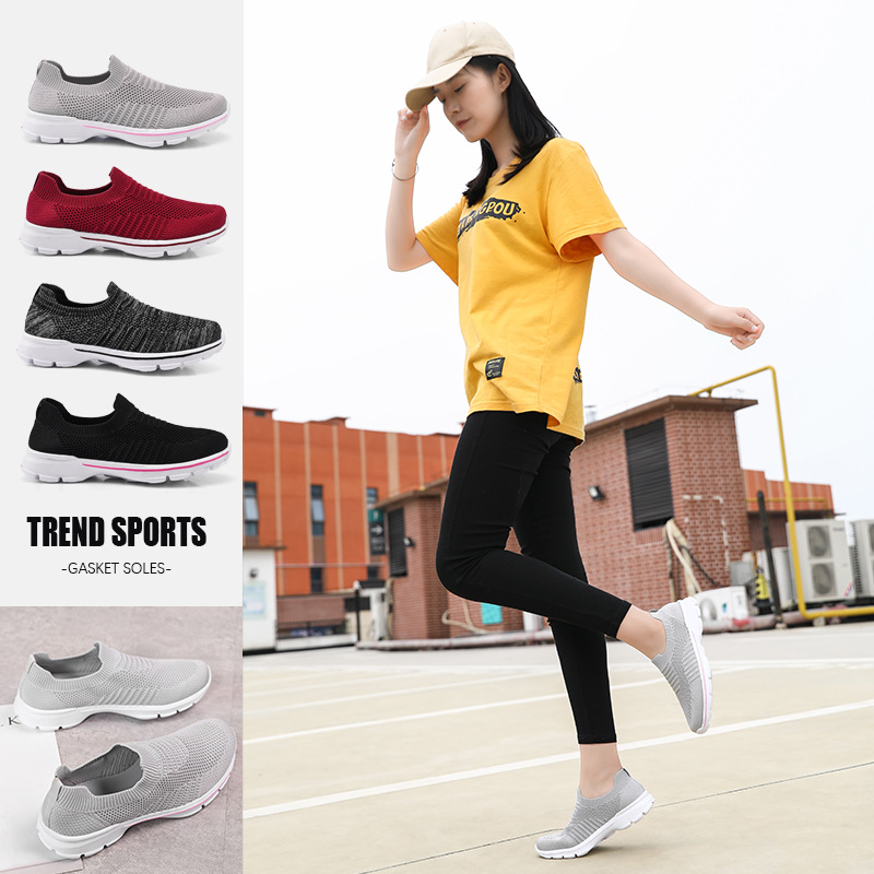 Soft Sole Casual Shoes Single Shoes Breathable Large Size Sports Shoes