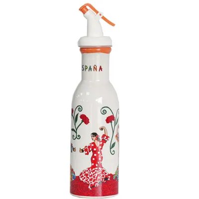 Ceramic Household Kitchen Vinegar Pot Small Oil Pot Soy Sauce Bottle Vinegar Bottle Orange - Shop at LoveMi