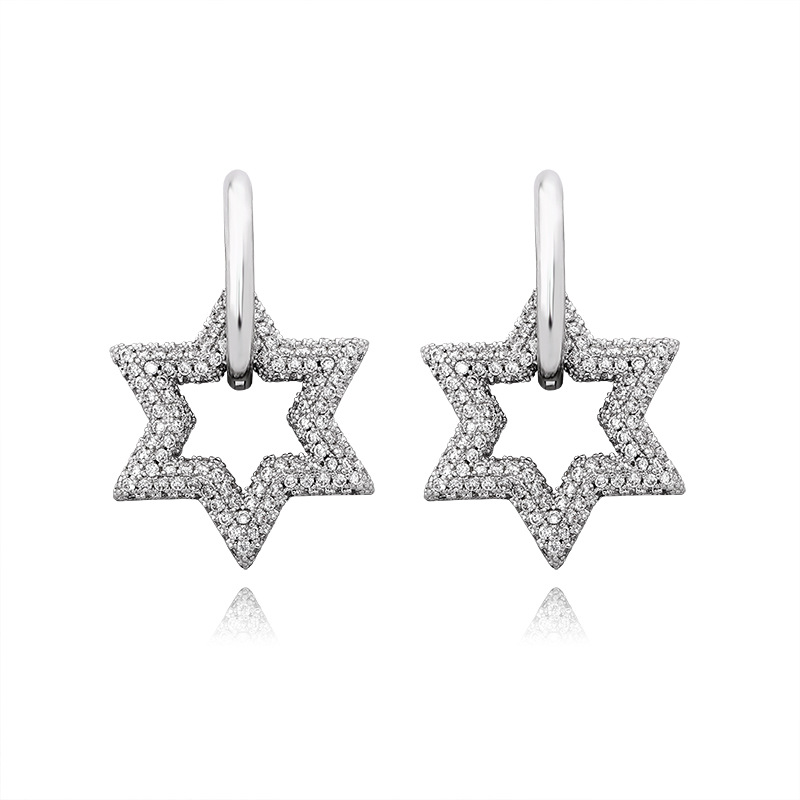 Women's Six-Pointed Star All-Match Earrings