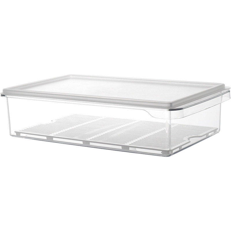 Title 2, Refrigerator Crisper Transparent Plastic Storag...