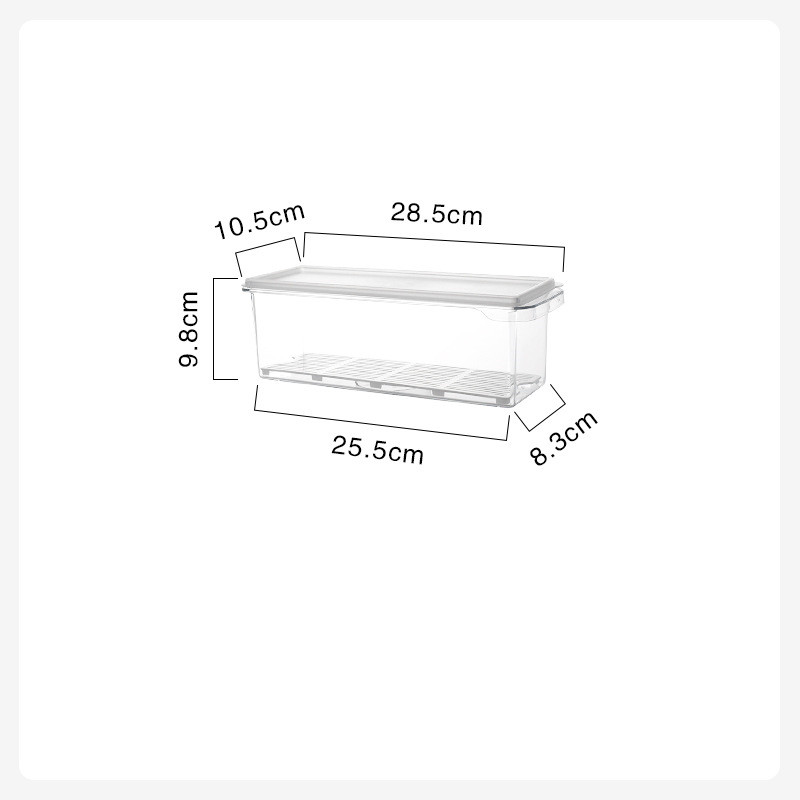 Title 4, Refrigerator Crisper Transparent Plastic Storag...