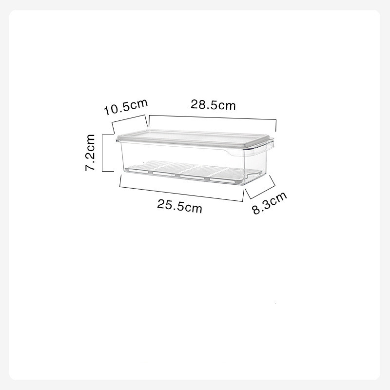 Title 6, Refrigerator Crisper Transparent Plastic Storag...