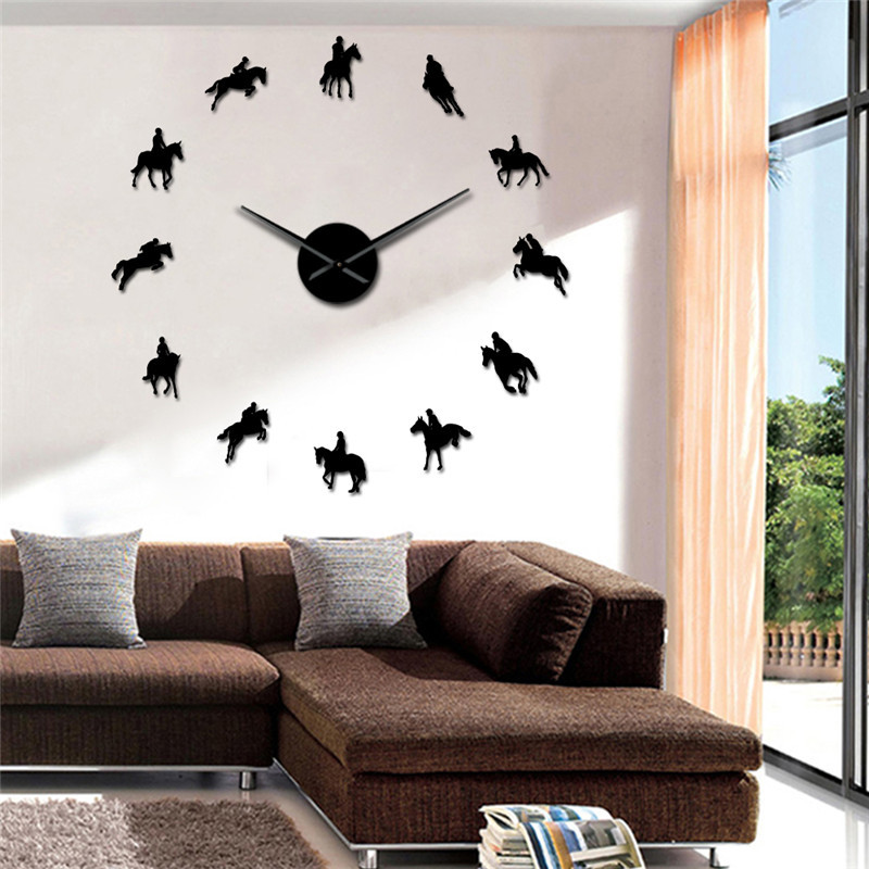 3D Acrylic Mirror Wall Clock, picture 2 of 5