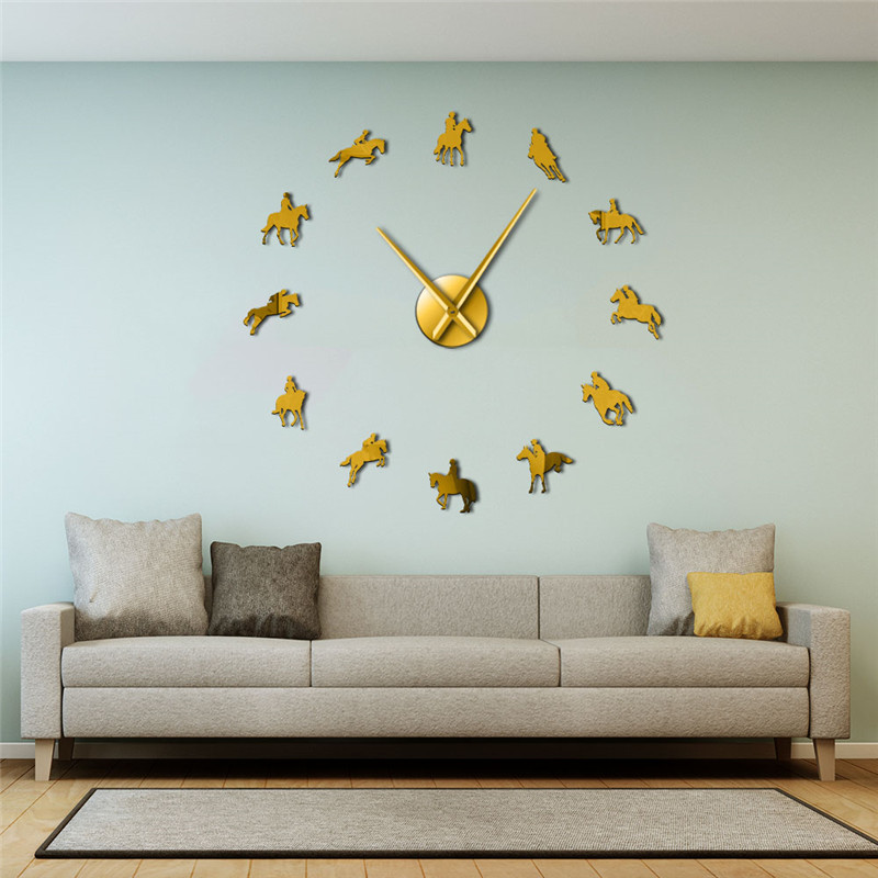 3D Acrylic Mirror Wall Clock