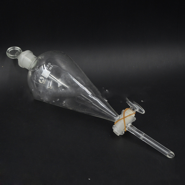 Title 3, Glass Stopper Pear-shaped Separatory Funnel