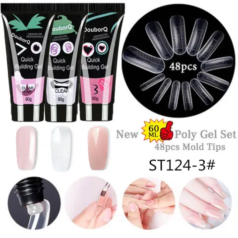 60ML Cartoon Nail Gel Art 3 Colors Gel