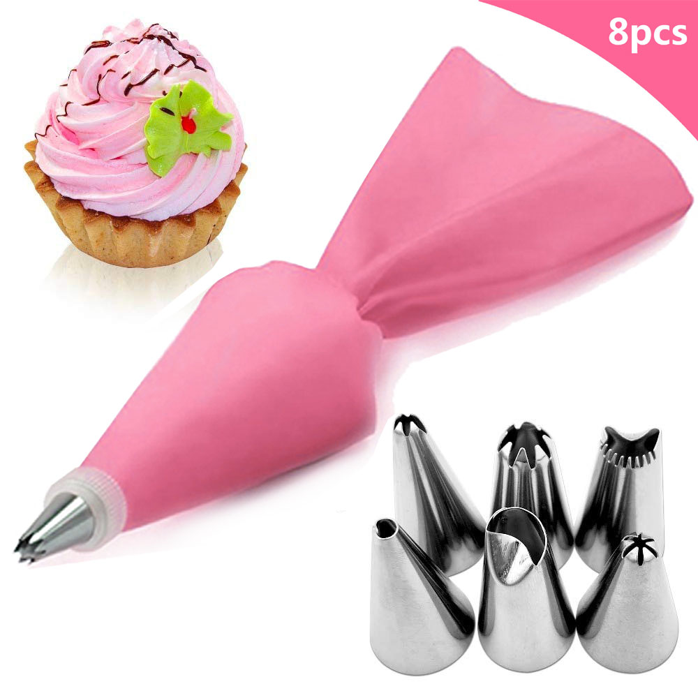 Title 5, Cake Tool 4 Colors 6 Head Decorating Pouch Mouth