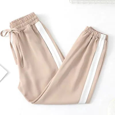 Women's Loose Fitting Trousers Sports Pants Khaki - Shop at LoveMi