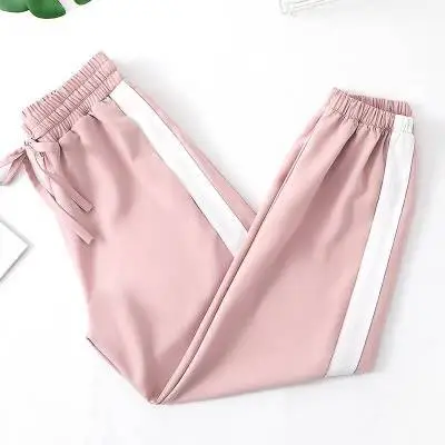 Women's Loose Fitting Trousers Sports Pants Pink - Shop at LoveMi