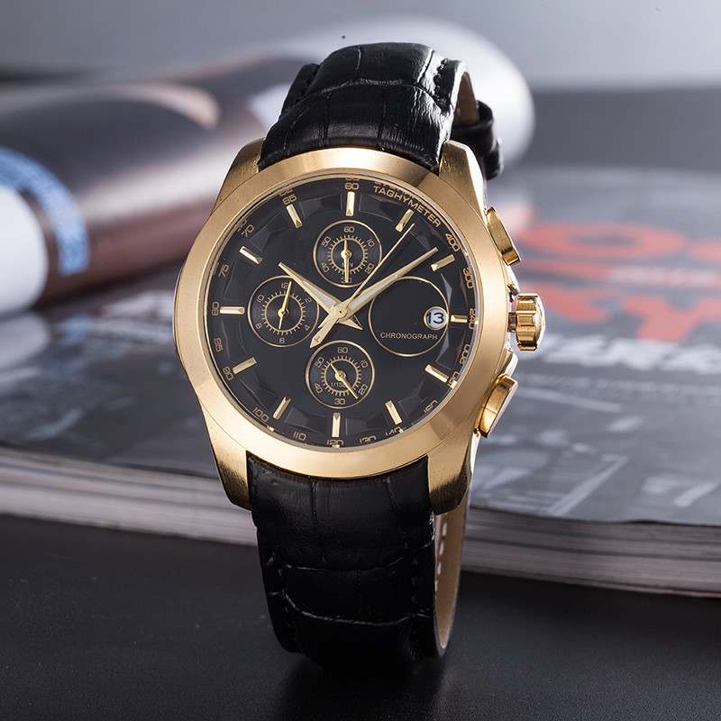  Foreign Trade Quartz 6-Pin Quartz Second Running Watch