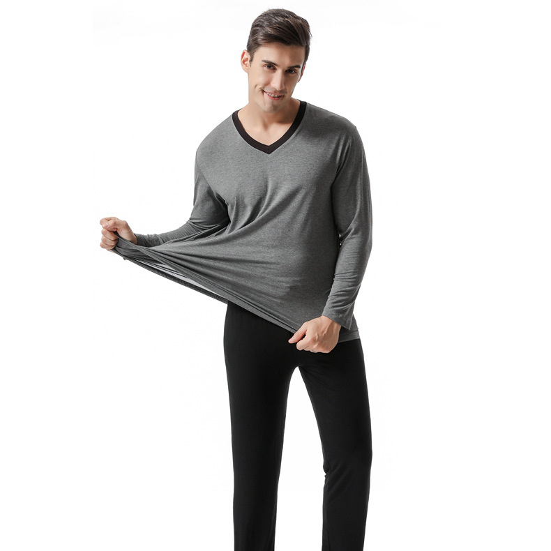 Autumn And Winter Men's Home Service Suit Modal