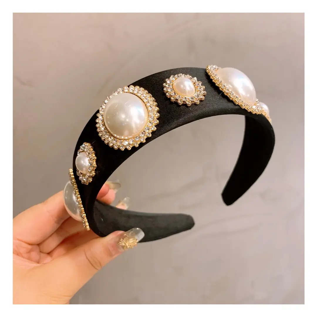 Jeweled Silk Bow Headband Variety Hairpin Headgear