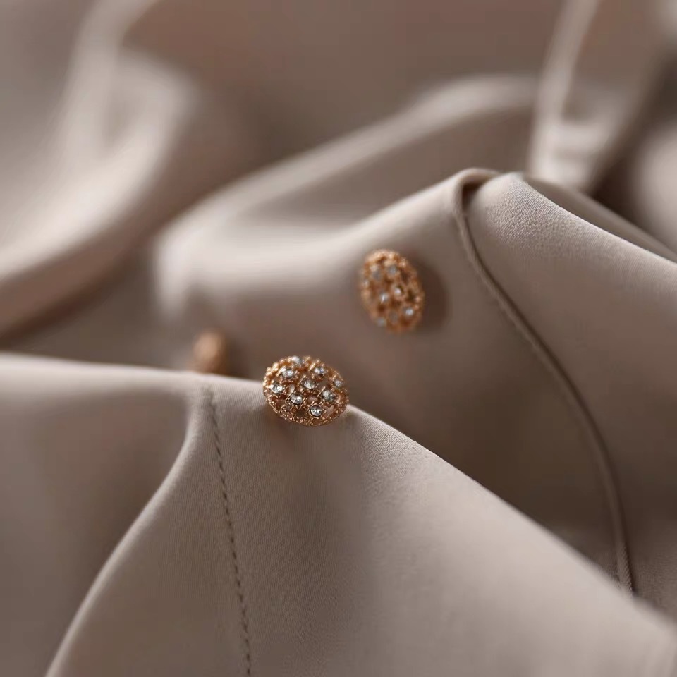 Women's Versatile Double-breasted Design Niche Shirt