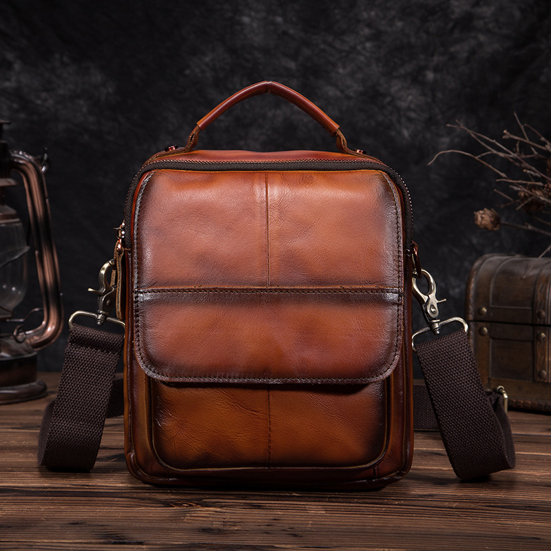 Title 4, Originale Herren Messenger Tote aus Leder