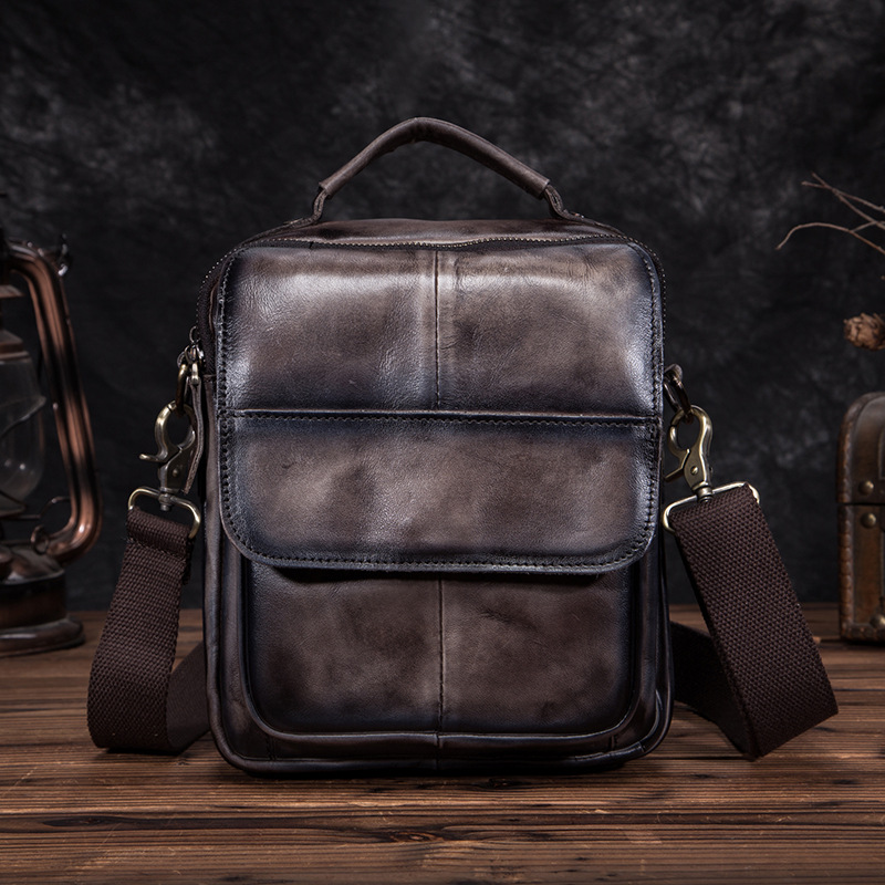 Title 3, Originale Herren Messenger Tote aus Leder