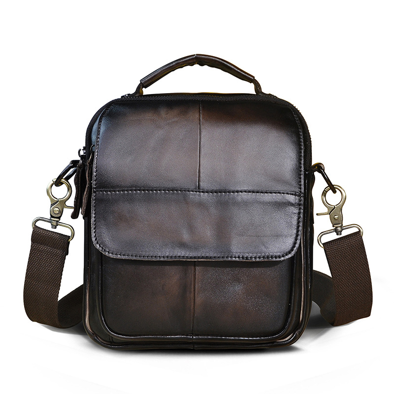 Title 5, Originale Herren Messenger Tote aus Leder