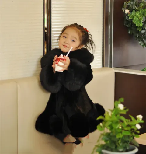 Children's Faux Fur Coat Parent-Child