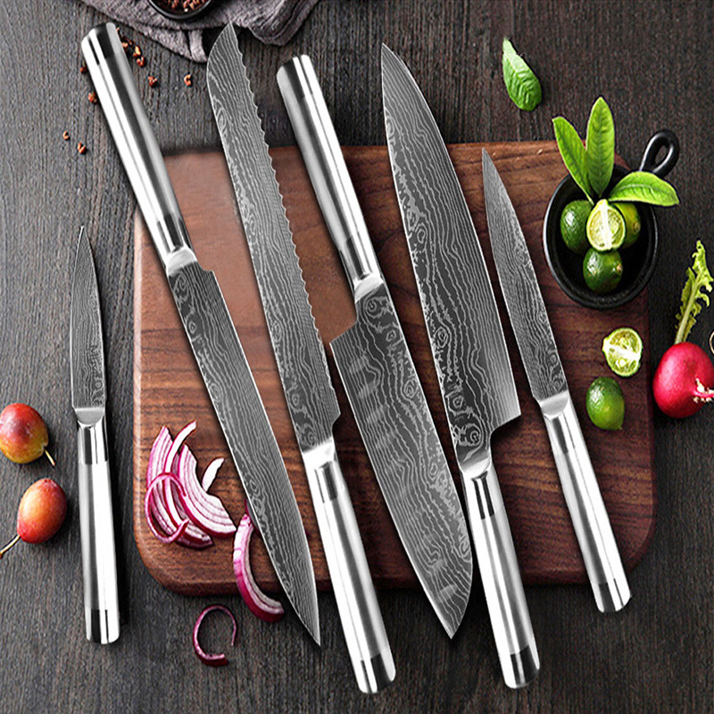 Title 8, The New Stainless Steel Knife Straight Handle H...