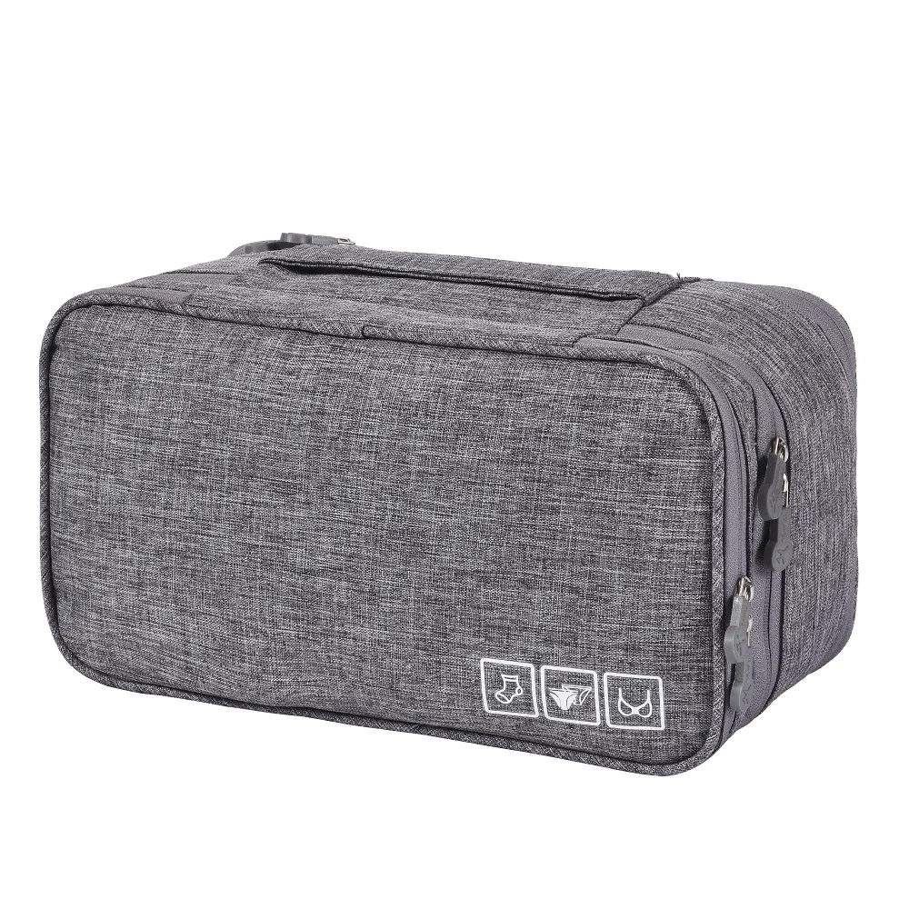 Underwear Panties Socks Storage Bag Waterproof Cationic Bra Bag - Grey