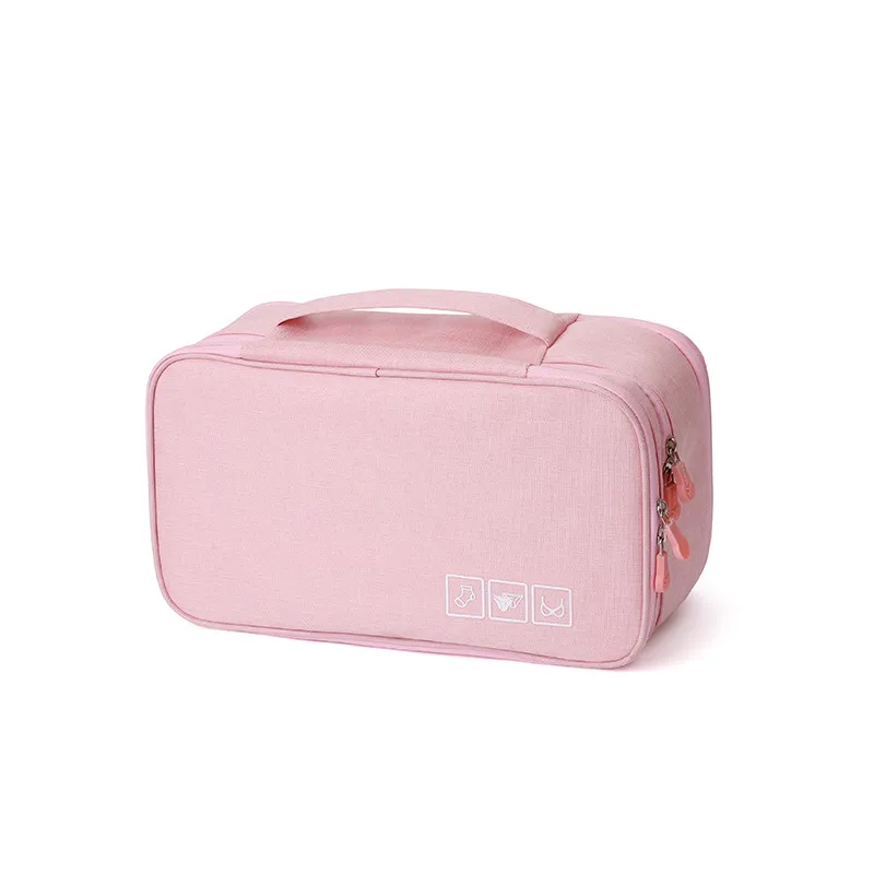 Underwear Panties Socks Storage Bag Waterproof Cationic Bra Bag - Pink