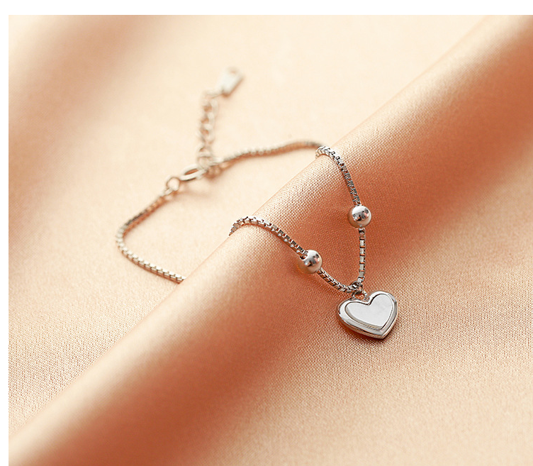 Sterling Silver Hand Accessory Shell Heart Pendant