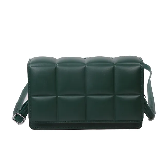 Fashion Ladies Shoulder Bag PU Small Square Bag Messenger Backpack Green - Shop at LoveMi