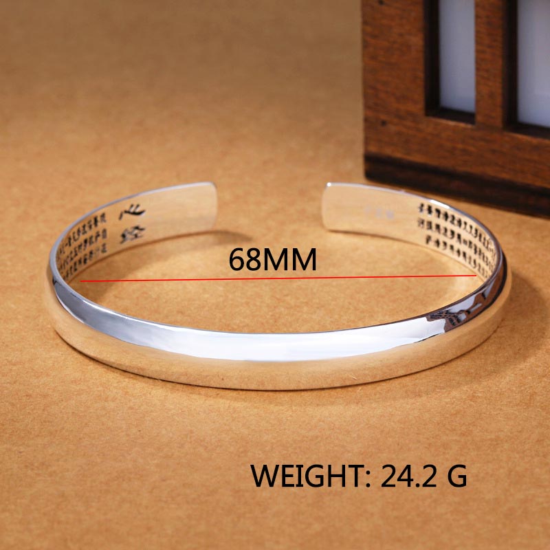 Vintage Sterling Silver Couple Fashion Lettering Hand Ring
