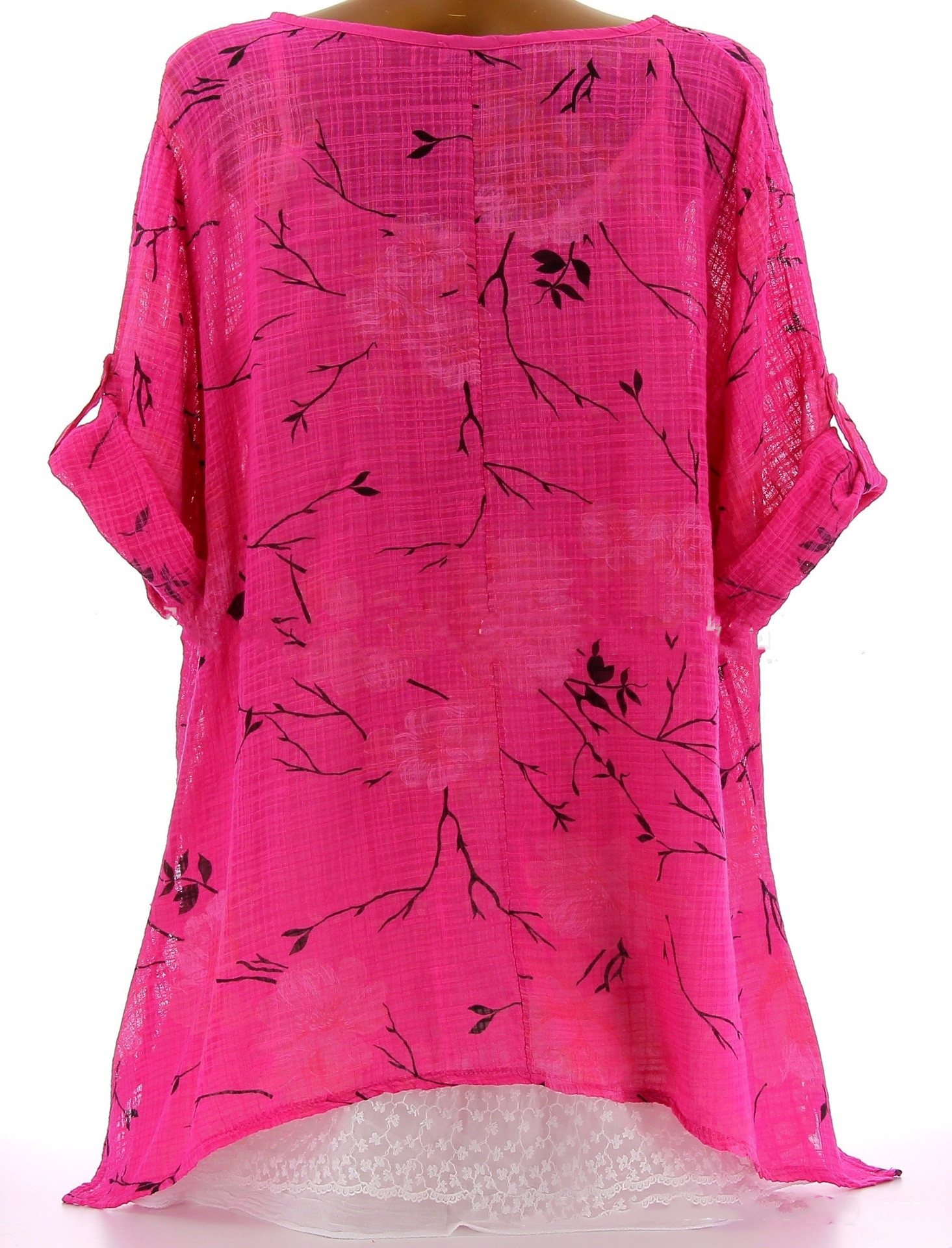 Printed Long-sleeved T-shirt For Women With Buttons