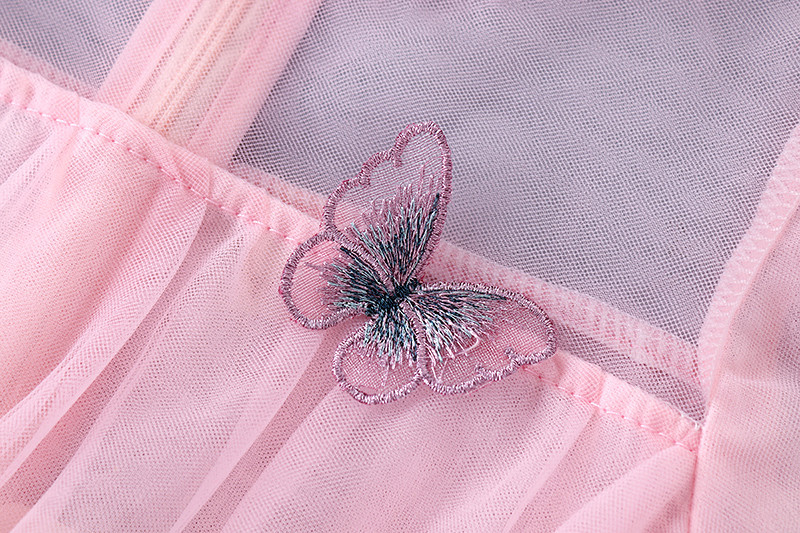 Spring Children's Mesh Dress Princess Long Sleeve Skirt