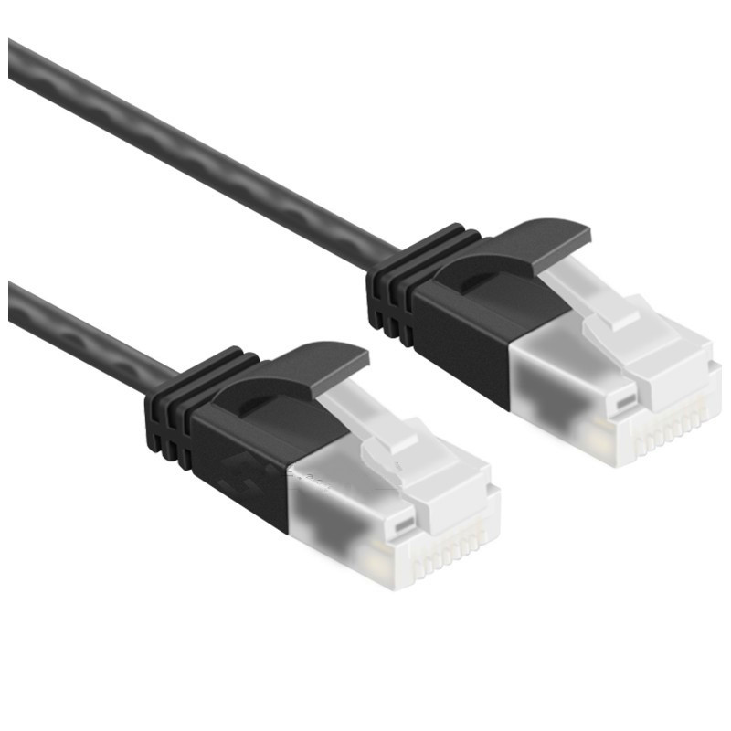 Сверхтонкий ультратонкий Ethernet-кабель Cat6 RJ45, прямоугольный, TP