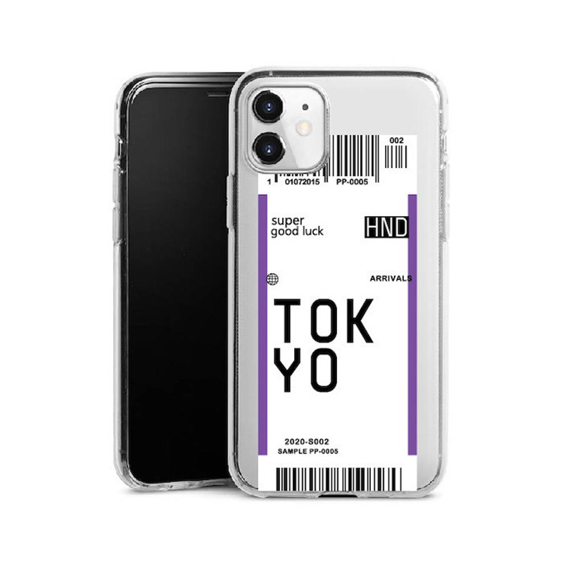 City Barcode Painted Mobile Phone Case