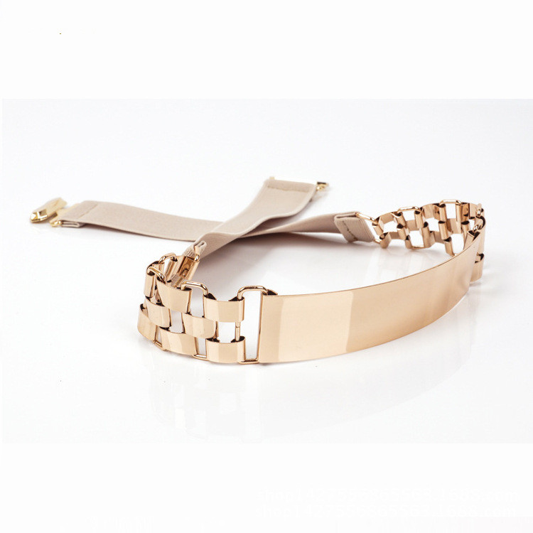 Title 5, Ladies Belt With Metal Sequin Watch Chain Decor...