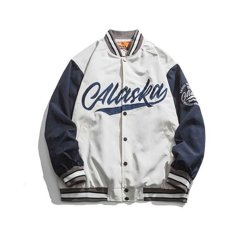 Title 1, Vintage Embroidered Baseball Jacket Short Jacke...