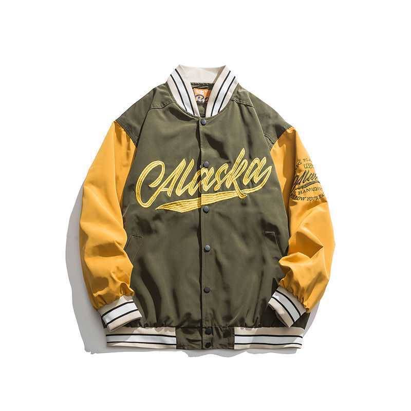 Title 3, Vintage Embroidered Baseball Jacket Short Jacke...