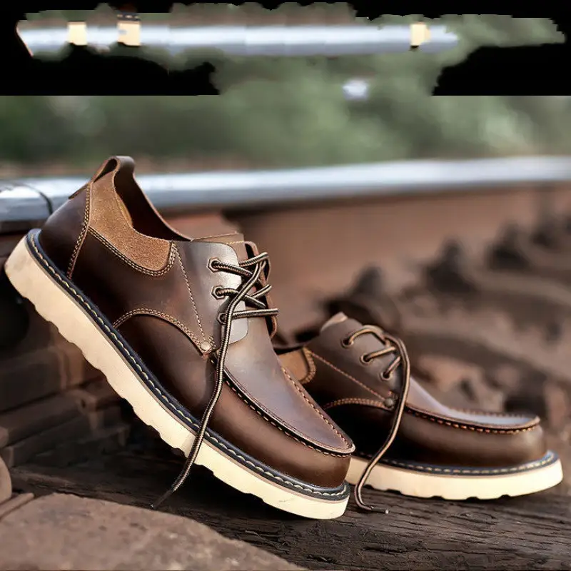 Men's Casual Shoes British Retro Big Head Martin Shoes