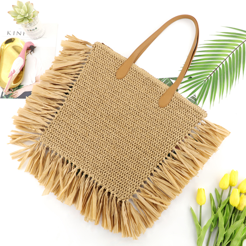 One-Shoulder Woven Bag Casual Women's Bag Beach Bag