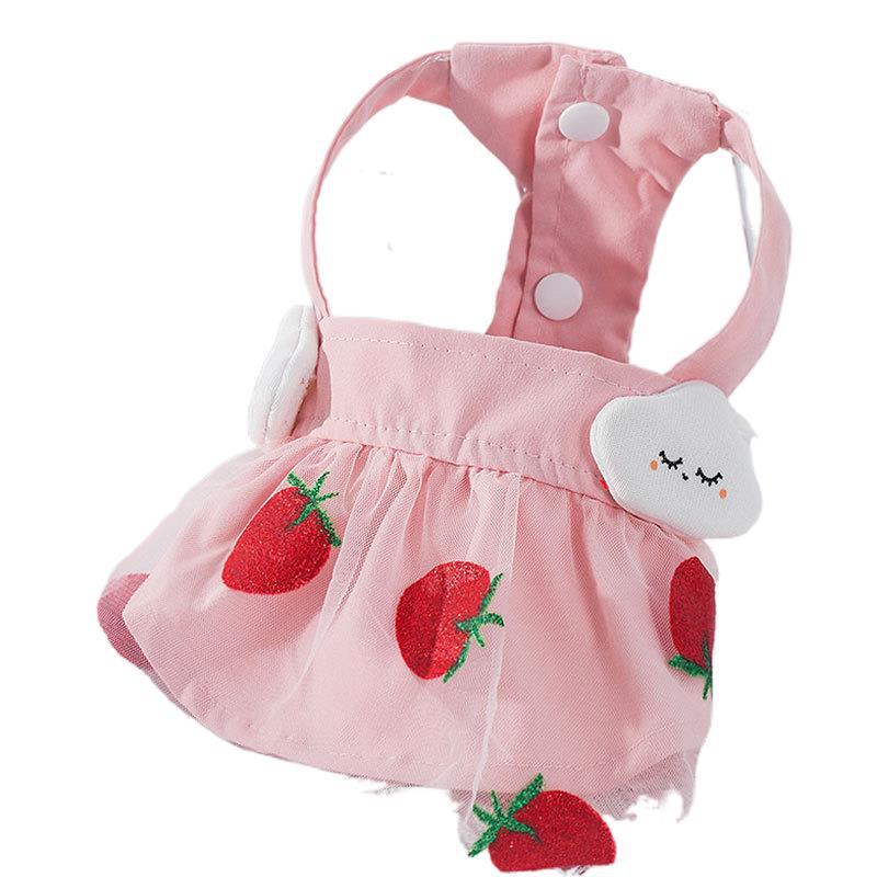 Title 1, Robe Princesse Fraise pour Chien Fine et Mignonne