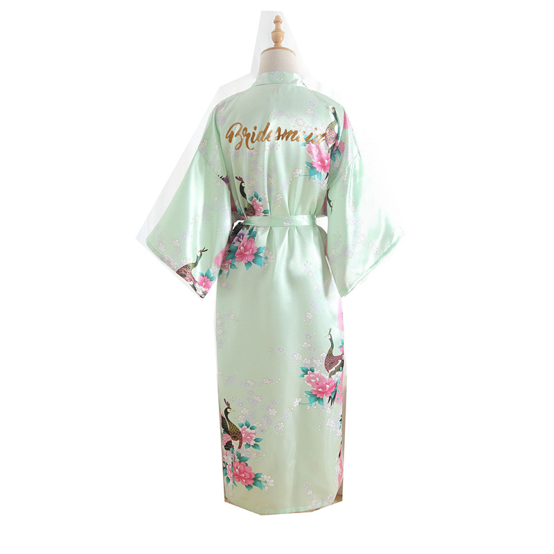 Title 4, Bridesmaid Imitation Silk Dressing Gown Dressin...