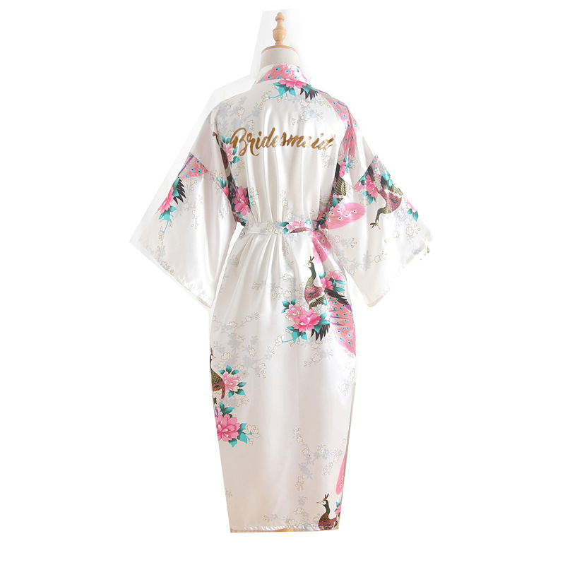 Title 3, Bridesmaid Imitation Silk Dressing Gown Dressin...