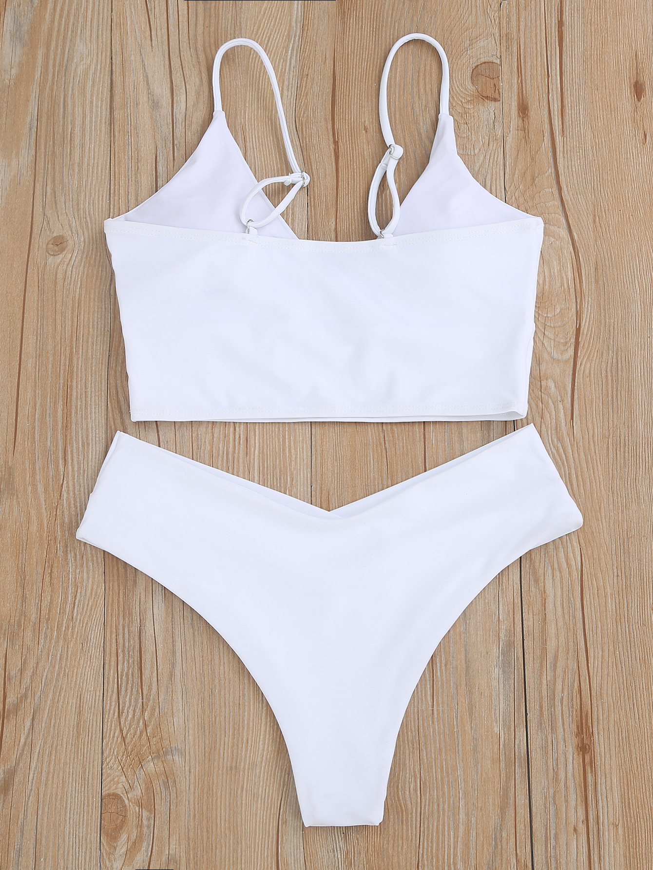 Title 11, Outside Single Swimsuit Sexy Solid Color V-neck...