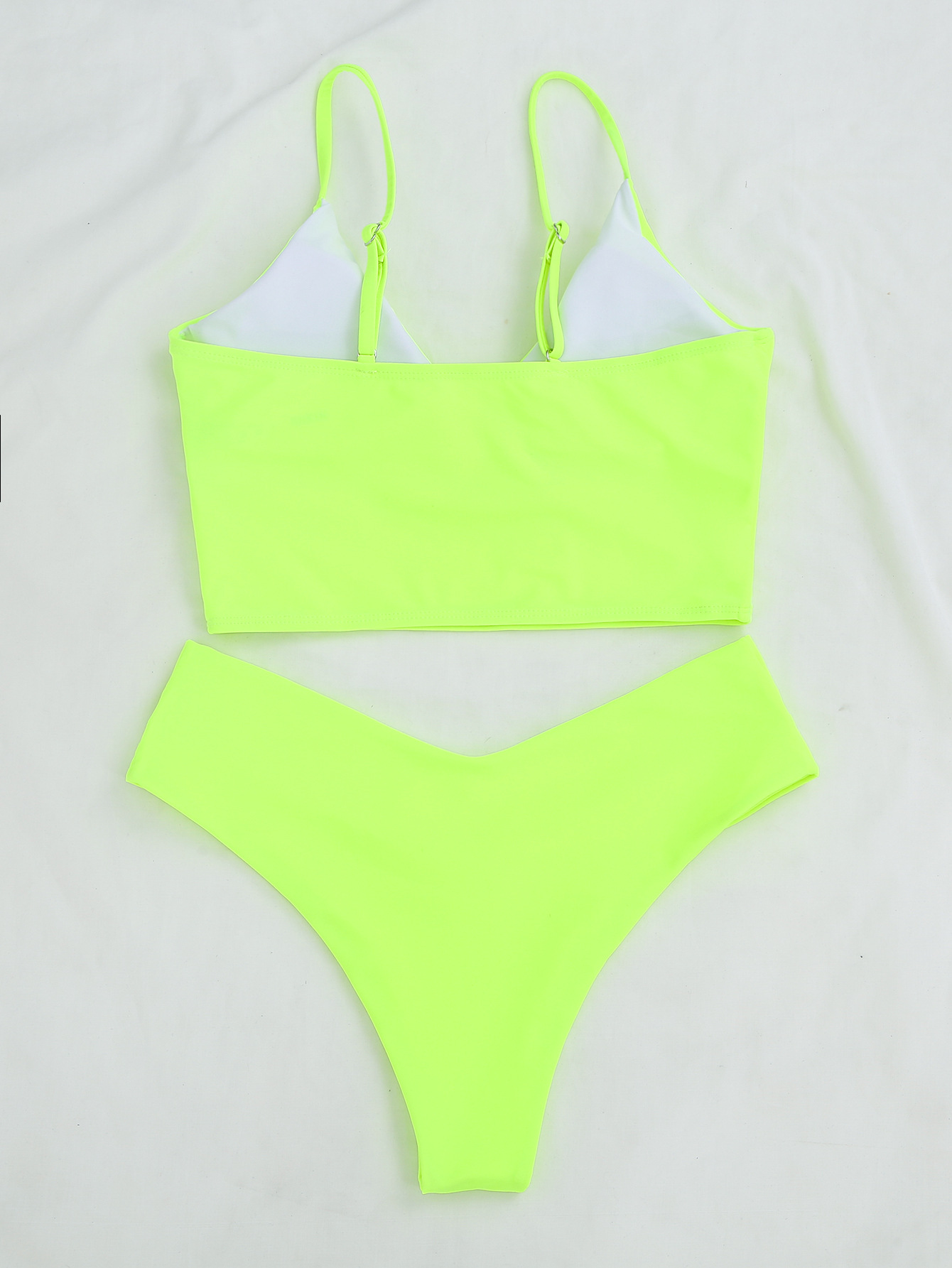 Title 17, Outside Single Swimsuit Sexy Solid Color V-neck...