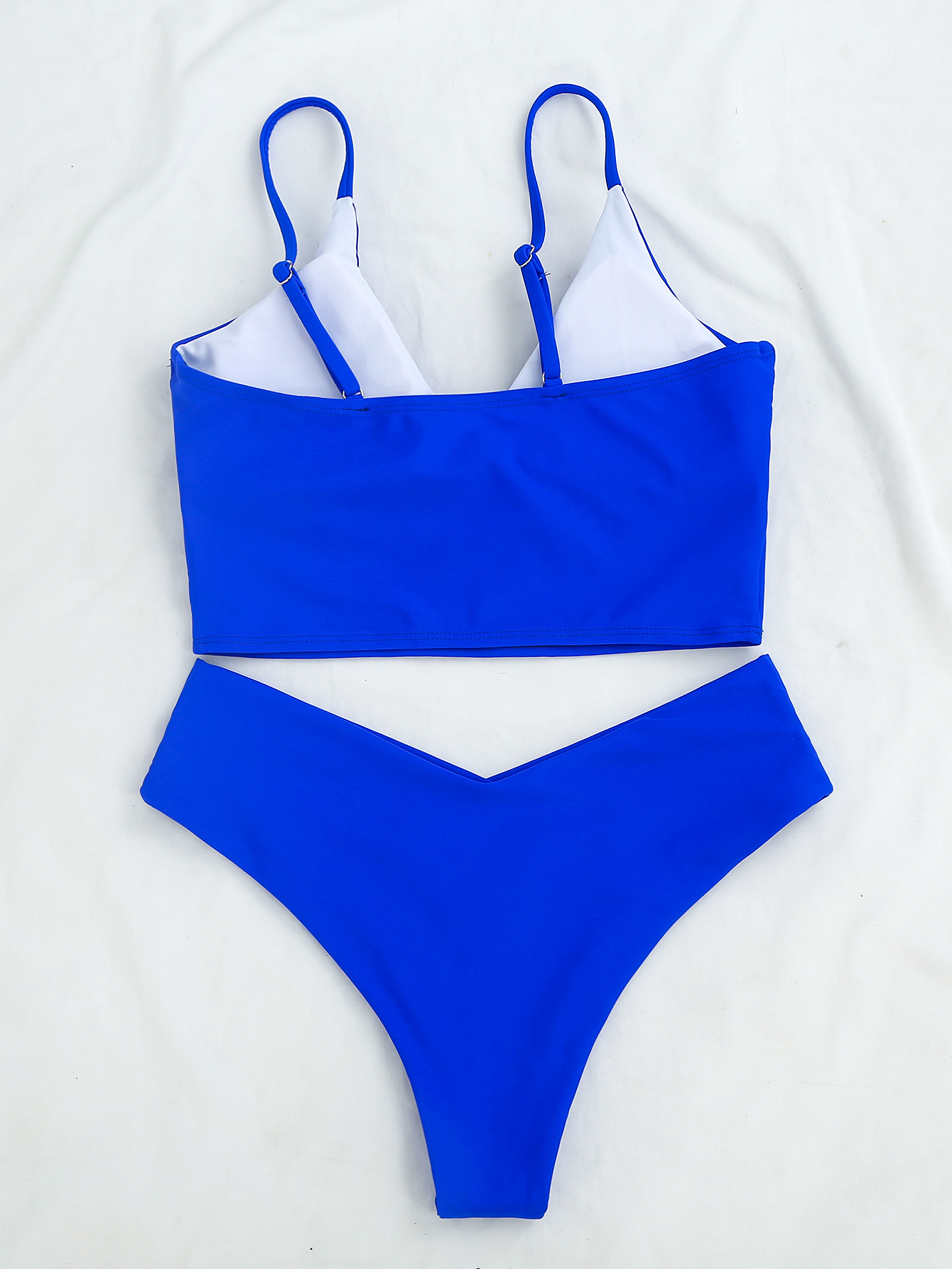 Title 18, Outside Single Swimsuit Sexy Solid Color V-neck...